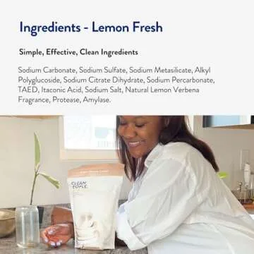 The Clean People Dishwasher Pods - Cuts Grease & Rinses Sparkling Clean - Residue-Free - Phosphate Free Dishwashing Pods - Lemon, 60 Pack