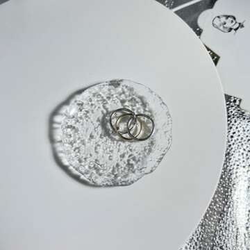 IQIC Two Tone Ring for Women Gold Silver Interlocking Ring Stacking Link Connected Rings Statement Thick Ring Twisted Mixed Metal Ring Maximalist Jewelry (Size9)