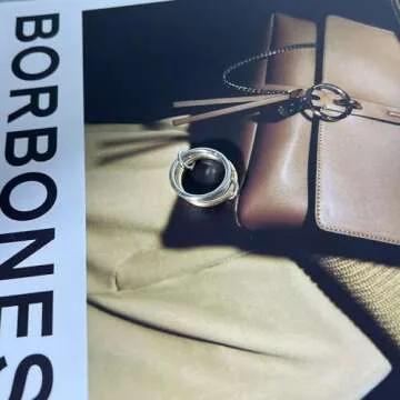 IQIC Two Tone Ring for Women Gold Silver Interlocking Ring Stacking Link Connected Rings Statement Thick Ring Twisted Mixed Metal Ring Maximalist Jewelry (Size9)