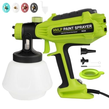 WESTLEY 700W HVLP Paint Sprayer with 4 Nozzles & 3 Patterns, Easy to Clean, Perfect for Home and Fur...