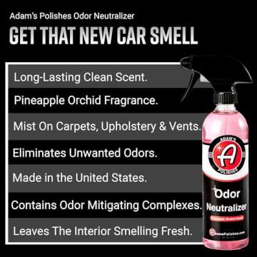 Adam's Polishes odor Neutralizer (Pineapple Orchid, 16 fl. oz) - Car Air Freshener Spray That Elimin...