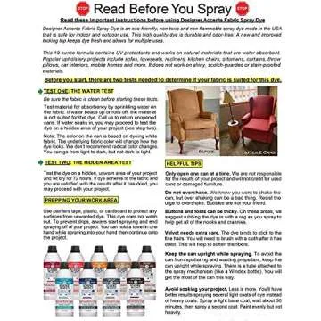 Designer Accents Fabric Paint Spray Dye - Black for Cushions & Upholstery