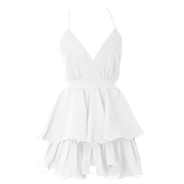 Seta Apparel Women's V-Neck Check Mini Dress, Stylish & Versatile