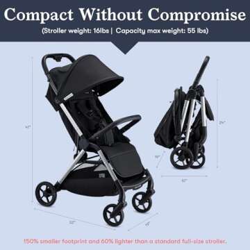 Colugo Lightweight Toddler Stroller with Easy Fold and Storage