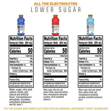 Gatorade G2 Sports Drink Variety Pack - 12 Bottles