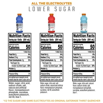 Gatorade G2 Sports Drink Variety Pack - 12 Bottles