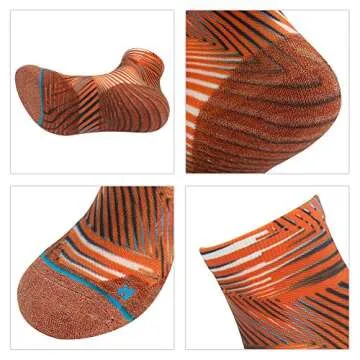 HUSO Crazy Quarter Socks - Fun Running Socks for All