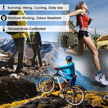 HUSO Crazy Quarter Socks - Fun Running Socks for All