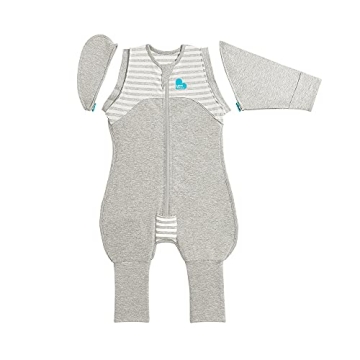 Love to Dream Swaddle UP Transition Suit, Gray, Medium, 13-19 lbs, Patented Zip-Off Wings and Unique...