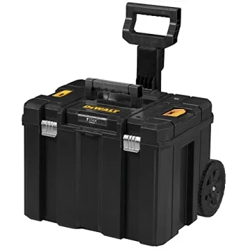 DEWALT TSTAK Deep Tool Box on Wheels for Easy Transport