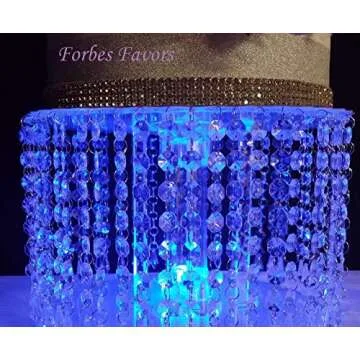 Forbes Favors Chandelier Cake Stand with LED Lights - Elegant & Versatile