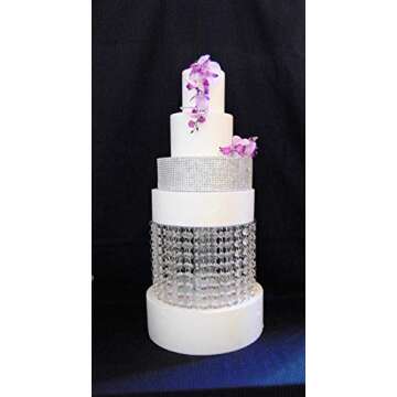 Forbes Favors Chandelier Cake Stand with LED Lights - Elegant & Versatile