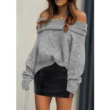 PRETTYGARDEN Women's Off-Shoulder Sweater for Every Occasion