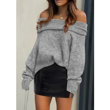 PRETTYGARDEN Women's Off-Shoulder Sweater for Every Occasion