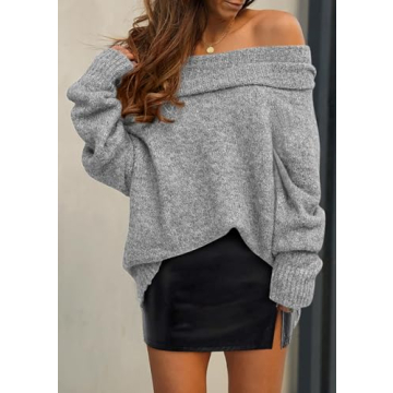 PRETTYGARDEN Women's Off-Shoulder Sweater for Every Occasion
