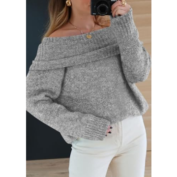 PRETTYGARDEN Women's Off-Shoulder Sweater for Every Occasion