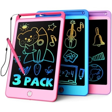 TEKFUN 3 Pack Kids LCD Writing Tablet - Mess-Free Fun With Doodling!