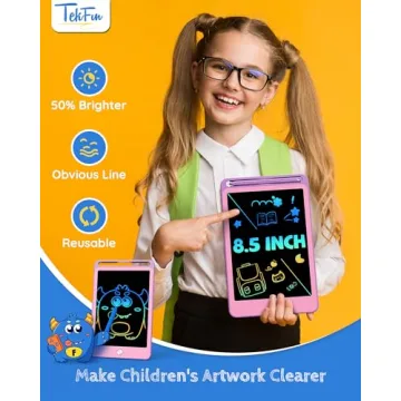 TEKFUN 3 Pack Kids LCD Writing Tablet - Mess-Free Fun With Doodling!