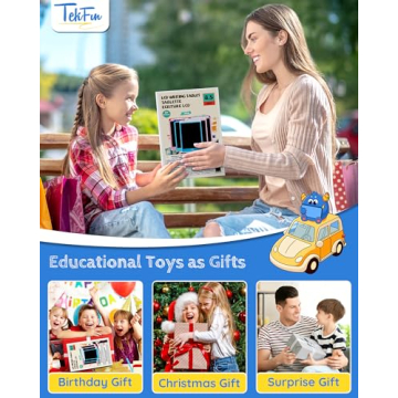 TEKFUN 3 Pack Kids LCD Writing Tablet - Mess-Free Fun With Doodling!