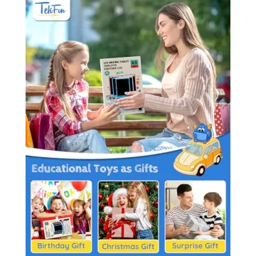 TEKFUN 3 Pack Kids LCD Writing Tablet - Mess-Free Fun With Doodling!
