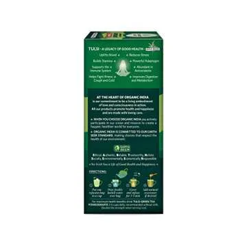 Organic India Pomegranate Green Tea - Refreshing & Organic