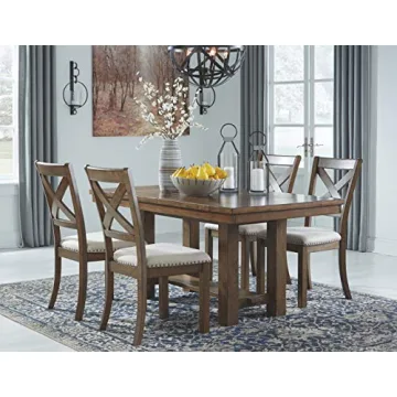Farmhouse Dining Extension Table for 8 - Rustic Charm