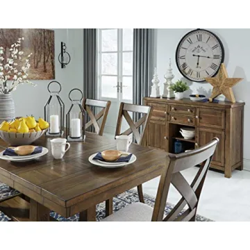 Farmhouse Dining Extension Table for 8 - Rustic Charm