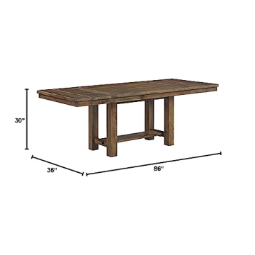 Farmhouse Dining Extension Table for 8 - Rustic Charm