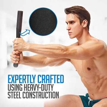 LoGest Steel Mace Exercise Club for Strength Training