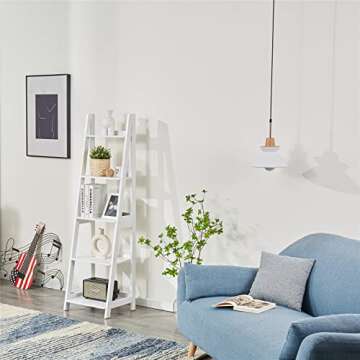 Hoorlang 5 Tier Ladder Shelf - Stylish Storage Solution