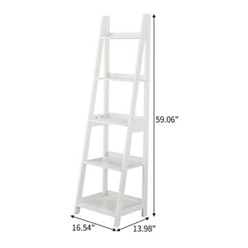 Hoorlang 5 Tier Ladder Shelf - Stylish Storage Solution