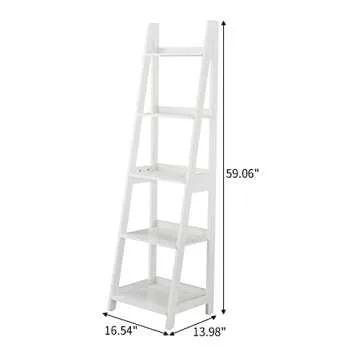Hoorlang 5 Tier Ladder Shelf - Stylish Storage Solution
