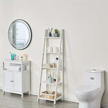 Hoorlang 5 Tier Ladder Shelf - Stylish Storage Solution