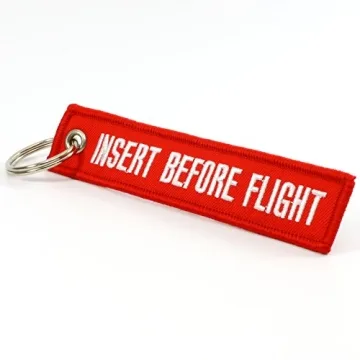 Durable Rotary13B1 Insert Before Flight Keychain for Pilots