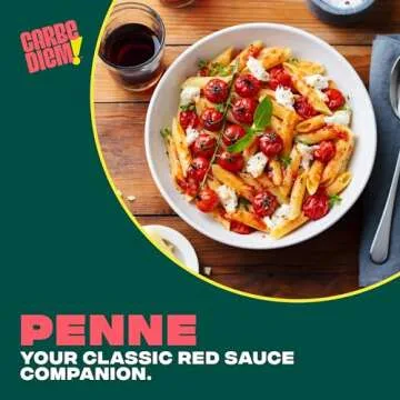 CARBE DIEM! Penne | 3x 12oz Bags | Lower Net Carb Pasta with a Traditional Flavor & Texture | Pasta Re-Imagined for Healthy Lifestyles | Reduced Calorie Food | Penne Pasta | Lower Calorie Pasta