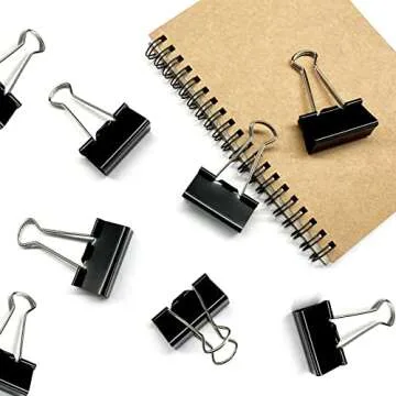 DSTELIN Large Binder Clips - Durable Office Clips 24 Pack