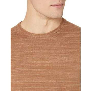 Goodthreads Men's Soft Cotton Crewneck Summer Sweater, Tan, Medium