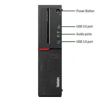 Lenovo ThinkCentre M700 SFF Desktop Computer with 24-inch FHD Monitor, M700 SFF Computer Core 6th Gen, 16GB DDR4 RAM, 512GB SSD, RGB Keyboard and Speakers, WiFi, BT, Windows 10 Pro (Renewed)