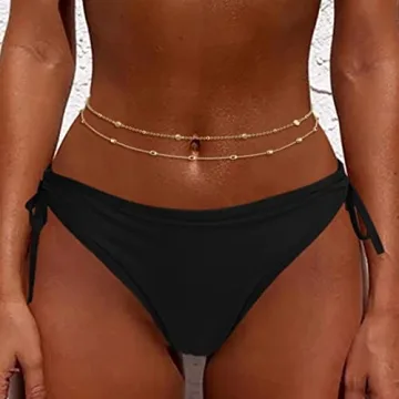 FIBO STEEL Gold Plated Waist Chains for Women