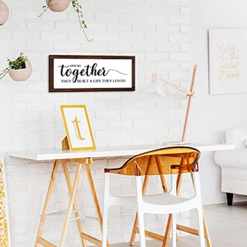 Rustic Framed Wall Sign - Life They Loved