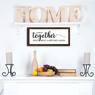 Rustic Framed Wall Sign - Life They Loved