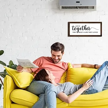 Rustic Framed Wall Sign - Life They Loved