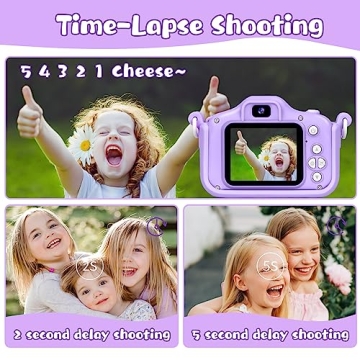 KIZJORYA 48MP Kids Camera - Perfect Gift for Ages 3-12