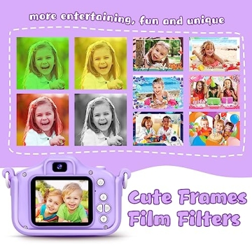 KIZJORYA 48MP Kids Camera - Perfect Gift for Ages 3-12