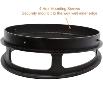 Premium 13” Cast Iron Wok Rim For All Cooking Needs