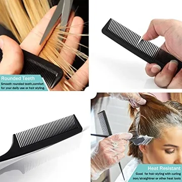 Carbon Fiber Hair Combs Set for Essential Grooming