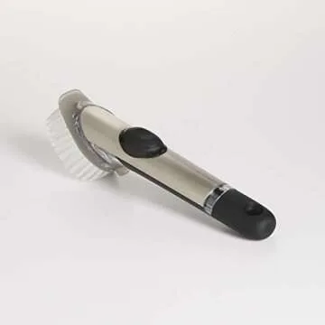 OXO SteeL Soap Dispensing Dish Brush 10 In