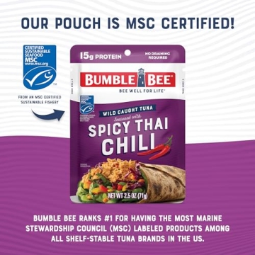 Bumble Bee Spicy Thai Chili Tuna - 15g Protein, Ready to Eat