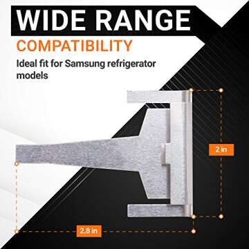 BlueStars DA61-06796A Refrigerator Clip Drain Evaporator - Solve Ice Buildup - Pack of 2