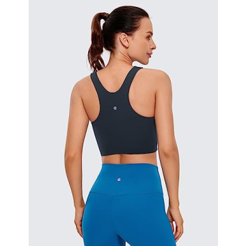 CRZ YOGA Butterluxe High Neck Sports Bra for Women